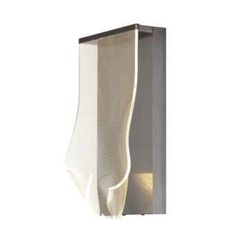 Rinkle LED Wall Sconce in Brushed Gunmetal by ET2