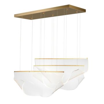 Rinkle LED Pendant in French Gold by ET2
