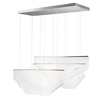 Rinkle LED Pendant in Polished Chrome by ET2