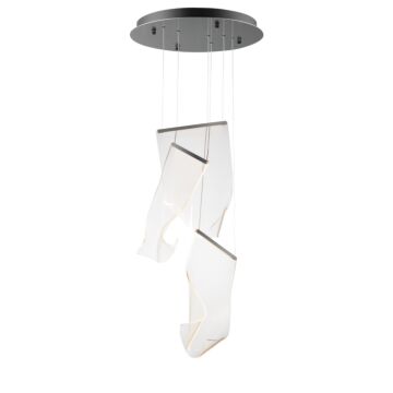 Rinkle LED Pendant in Brushed Gunmetal by ET2