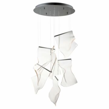 Rinkle LED Pendant in Brushed Gunmetal by ET2