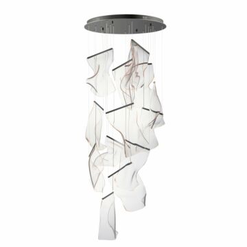 Rinkle LED Pendant in Brushed Gunmetal by ET2