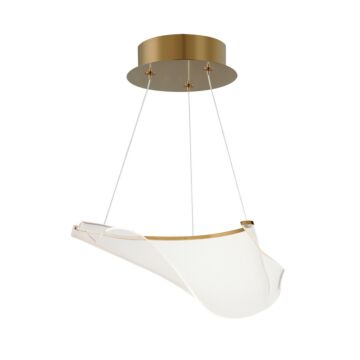 Rinkle LED Pendant in French Gold by ET2