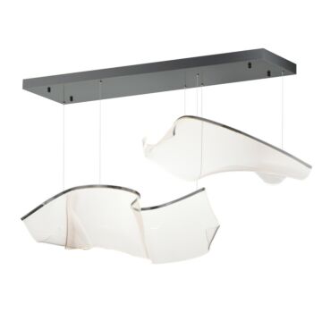 Rinkle LED Pendant in Brushed Gunmetal by ET2