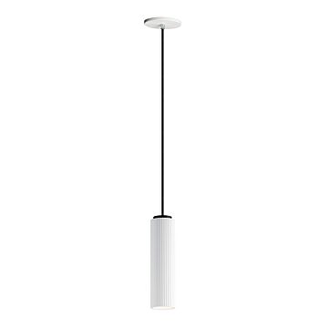 Pleat LED Pendant in Black by ET2
