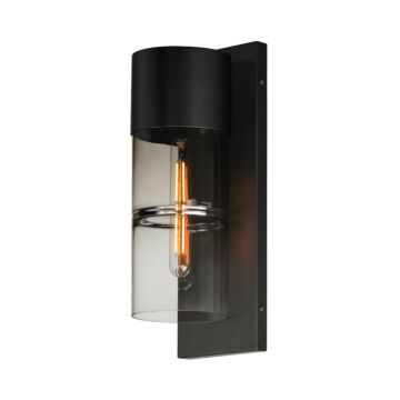 Smokestack LED Outdoor Wall Sconce in Black by ET2