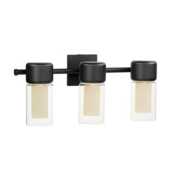 Dram LED Bath Sconce in Black by ET2