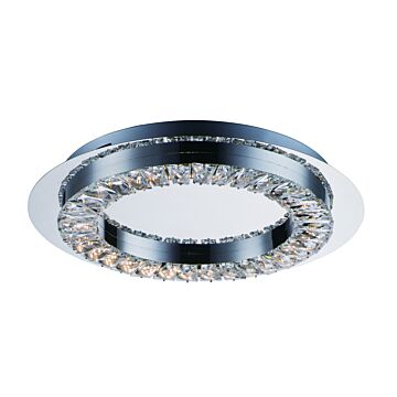 Charm LED Flush Mount in Polished Chrome by ET2