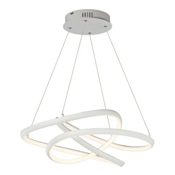 Twisted LED Pendant in Matte White by ET2