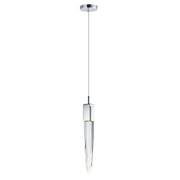 Quartz LED Mini Pendant in Polished Chrome by ET2