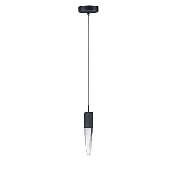 Quartz LED Mini Pendant in Black by ET2