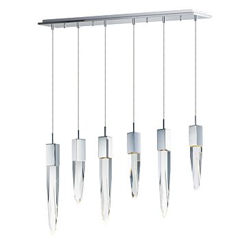 Quartz LED Pendant in Polished Chrome by ET2