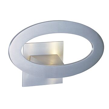 Alumilux Ellipse LED Outdoor Wall Sconce in Satin Aluminum by ET2