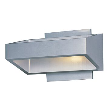 Alumilux Titan LED Outdoor Wall Sconce in Satin Aluminum by ET2