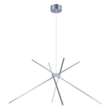 Alumilux Aster LED Pendant in Satin Aluminum by ET2