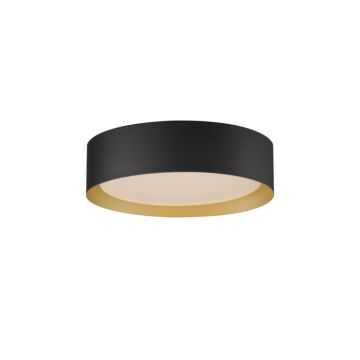 Echo LED Flush Mount in Black  Gold by ET2