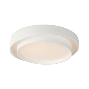Ziggurat LED Flush Mount in White by ET2
