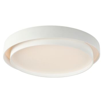Ziggurat LED Flush Mount in White by ET2