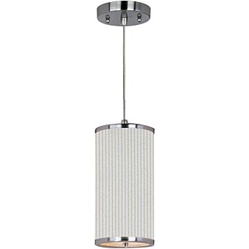 Elements One Light Mini Pendant in Satin Nickel by ET2