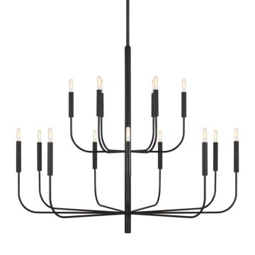 Brianna 15 Light Chandelier in Aged Iron by Visual Comfort Studio