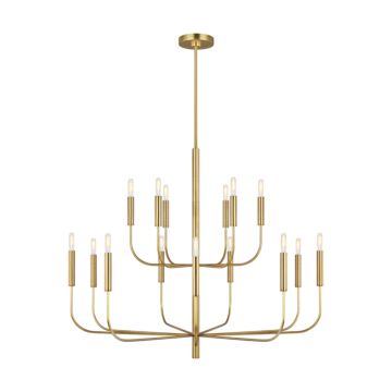 Brianna 15 Light Chandelier in Burnished Brass by Visual Comfort Studio