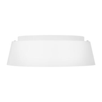 Asher Three Light Flush Mount in Matte White by Visual Comfort Studio