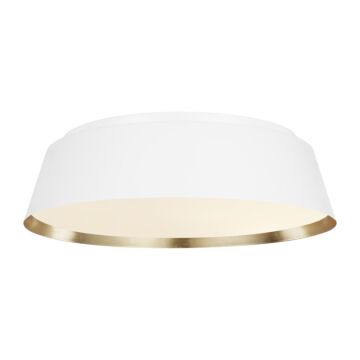 Asher Four Light Flush Mount in Matte White by Visual Comfort Studio