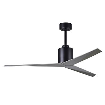 Eliza 6-Speed DC 56" Ceiling Fan in Matte Black with Brushed Nickel blades