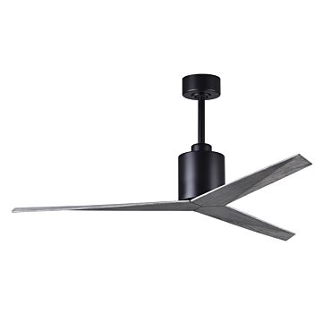 Eliza 6-Speed DC 56" Ceiling Fan in Matte Black with Barn Wood blades