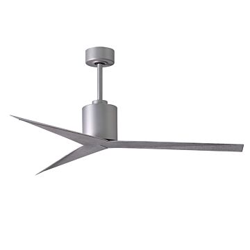 Eliza 6-Speed DC 56" Ceiling Fan in Brushed Nickel with Barn Wood Tone blades