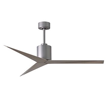 Eliza 6-Speed DC 56" Ceiling Fan in Brushed Nickel with Gray Ash blades