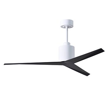 Eliza 6-Speed DC 56" Ceiling Fan in Gloss White with Matte Black blades