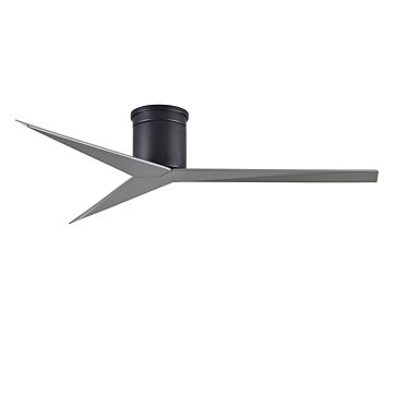 Eliza 6-Speed DC 56" Ceiling Fan in Matte Black with Brushed Nickel blades