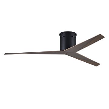 Eliza 6-Speed DC 56" Ceiling Fan in Matte Black with Gray Ash blades