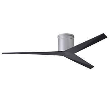 Eliza 6-Speed DC 56" Ceiling Fan in Brushed Nickel with Matte Black blades