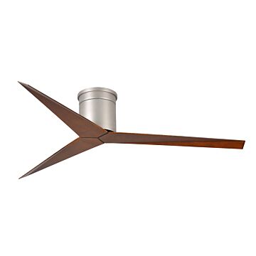 Eliza 6-Speed DC 56" Ceiling Fan in Brushed Nickel with Walnut Tone blades