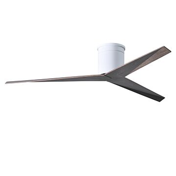 Eliza 6-Speed DC 56" Ceiling Fan in Gloss White with Old Oak Tone blades