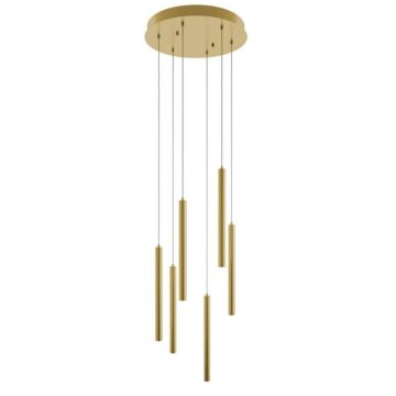 Eli LED Pendant in Satin Brass by AFX Lighting