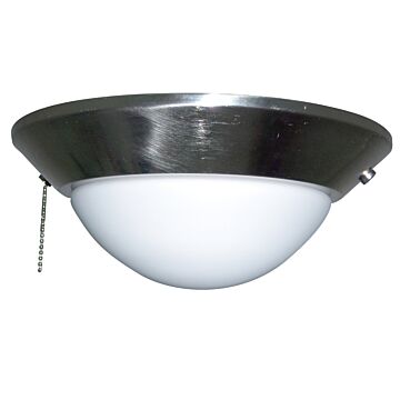 Craftmade Fan Light Kit in Brushed Polished Nickel with Frosted Opal Glass