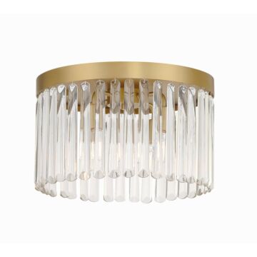 Emory Four Light Flush Mount in Modern Gold by Crystorama