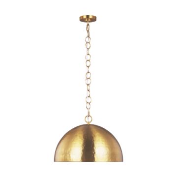 Whare One Light Pendant in Burnished Brass by Visual Comfort Studio