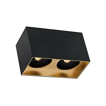 Exo LED Flush Mount in Gold Haze by Visual Comfort Modern