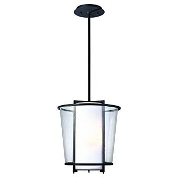 Troy Bennington 3 Light 15 Inch Pendant Light in Forged Bronze