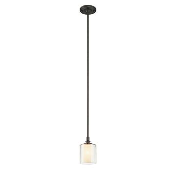Arcadia One Light Pendant in Textured Iron by Troy Lighting
