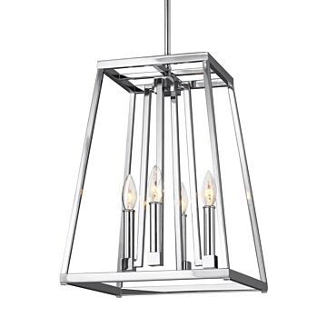 Conant Four Light Lantern in Chrome by Visual Comfort Studio
