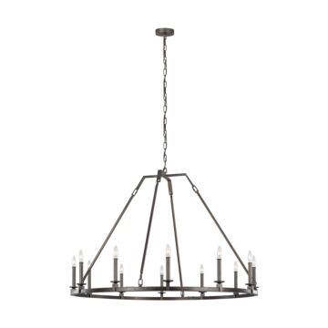 Landen 12 Light Chandelier in Smith Steel by Visual Comfort Studio
