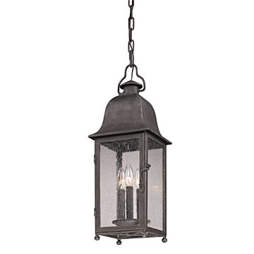Larchmont Three Light Hanging Lantern in Vintage Bronze by Troy Lighting