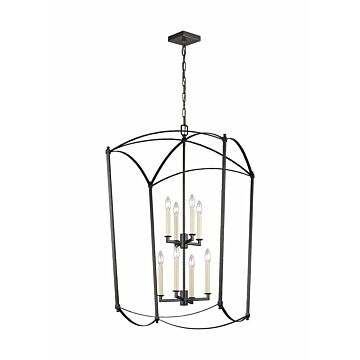 Thayer Eight Light Lantern in Smith Steel by Visual Comfort Studio