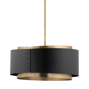 Roux One Light Pendant in Patina Brass by Troy Lighting