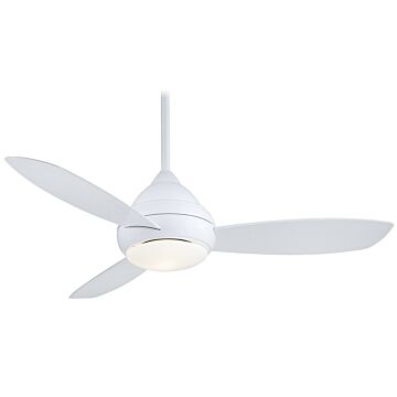 Concept L Wet 52" Led 52"Ceiling Fan in White by Minka Aire